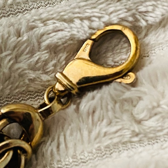 Rare Technibond .925 Bold Byzantine Bracelet 8 Inch - Picture 9 of 10